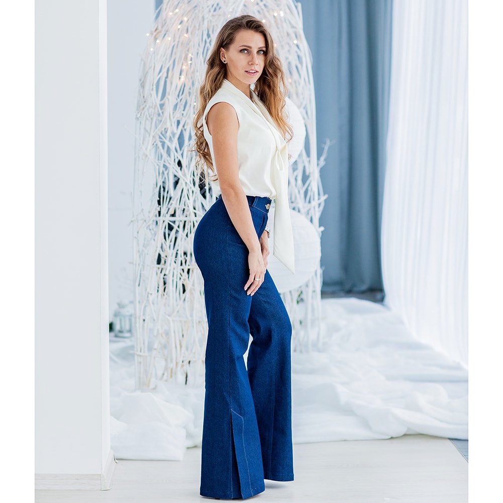 З чим носити джинси кльош (48 фото)