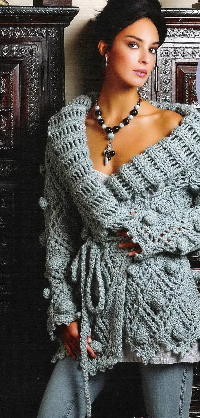 Вязання жіночої кофти спицями (50 фото) Вязання жіночої кофти спицями (50 фото)