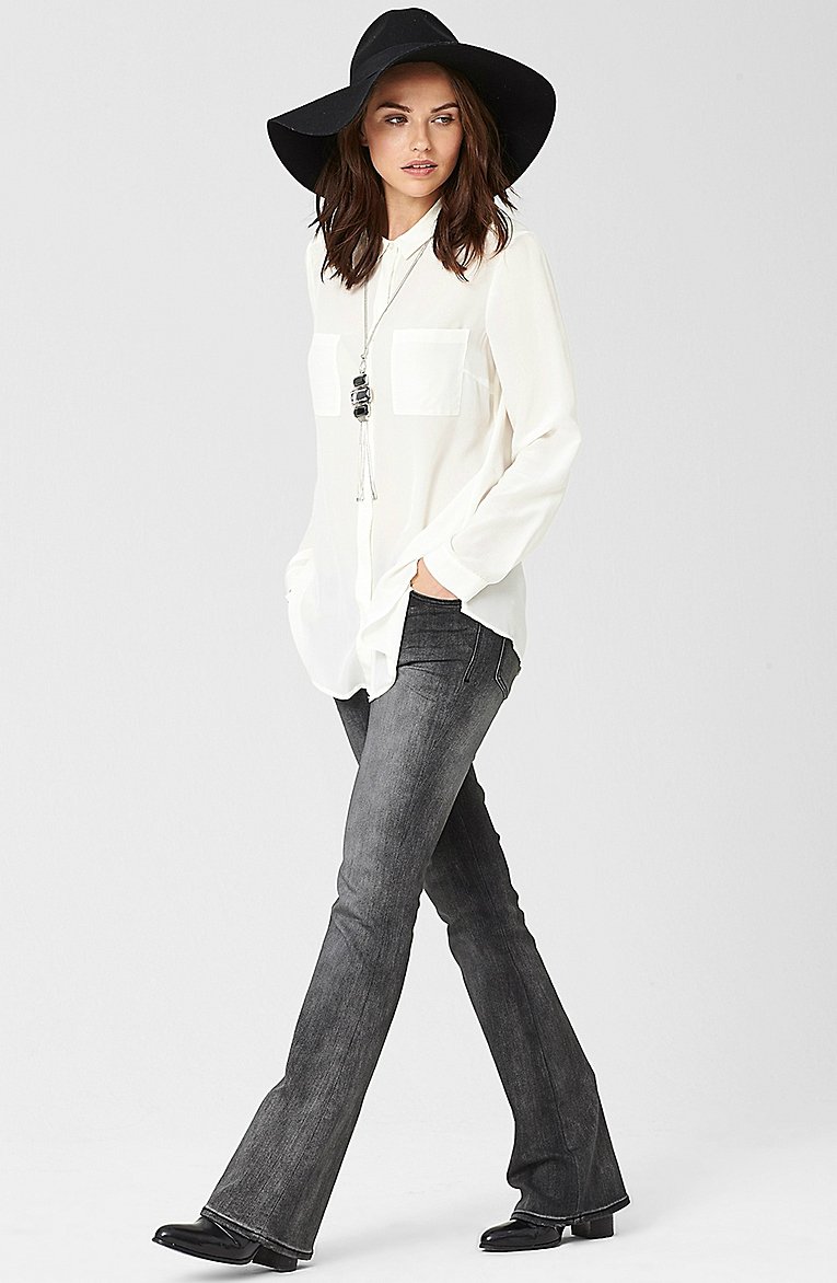 З чим носити джинси кльош (48 фото)