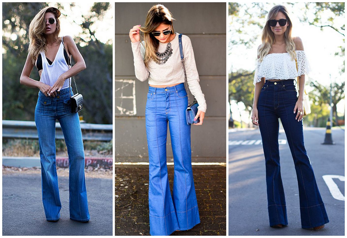 З чим носити джинси кльош (48 фото)