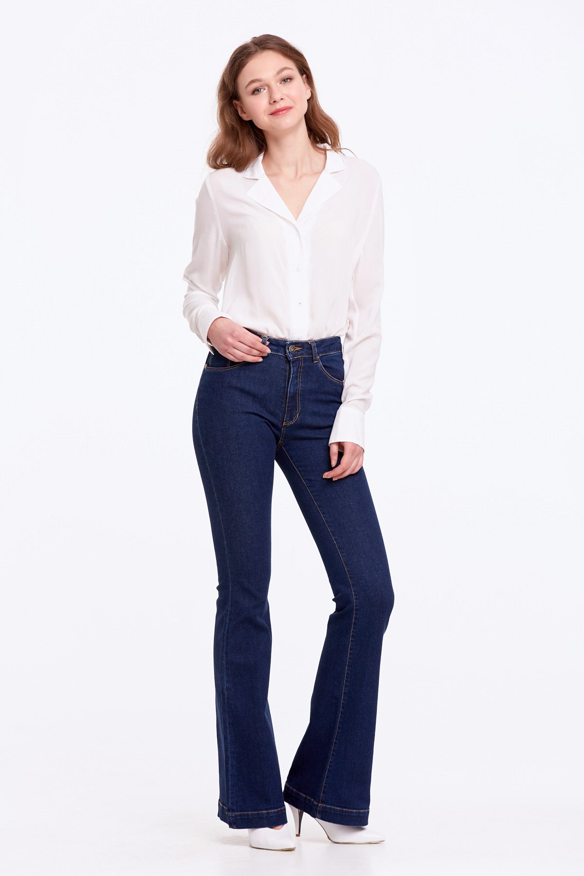 З чим носити джинси кльош (48 фото)