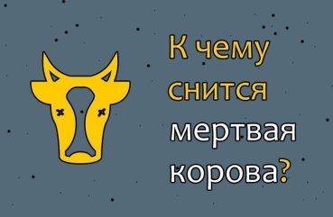 Як тлумачити сон про мертву корову — 39 значень