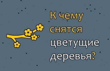 Як розшифрувати сон про квітучі дерева — 35 точних значень Як розшифрувати сон про квітучі дерева — 35 точних значень